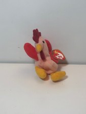 TY Teenie Beanie Babies STRUT The Rooster Mini Ty Plush With Tags 1993 Retired