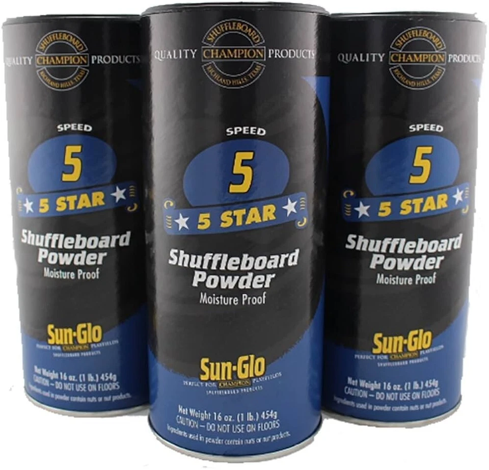 SUNGLO Sun-Glo #5 Shuffleboard Wax - 3pk