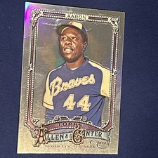 2025 Topps Allen & Ginter Hank Aaron #13 Chrome Refractor Atlanta Braves HOF