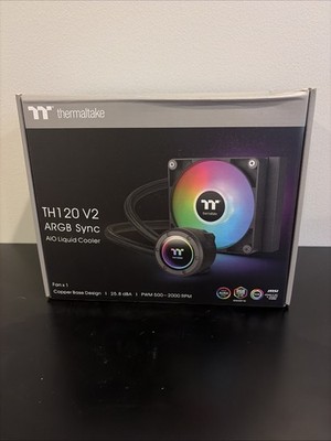 Thermaltake TH120 V2 ARGB 120mm AiO Liquid CPU Cooler - Black