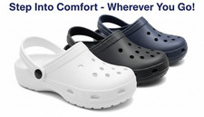 Unisex Work Clog Breathable Garden Summer Sandals Shoes Crocs-Style UK Size 3-12