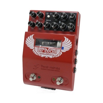 Two Notes Le Lead Tube Preamp MIDI Guitar Effects Pedal with Adapter From Japan