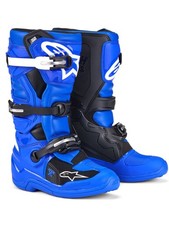 Alpinestars 2026 Tech 7S Motocross Boots Blue Black White MX Junior Youth Quad