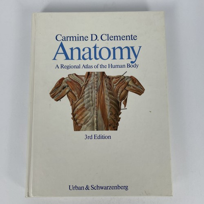 #ad #ad Anatomy a regional atlas of the human body by Clemente 1987 Hardcover $25.00