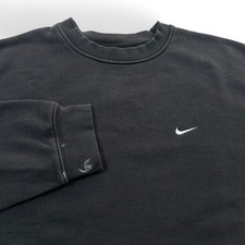 Vintage Nike Crewneck Sweatshirt Mini Swoosh Embroidered y2k 2000s Size Large