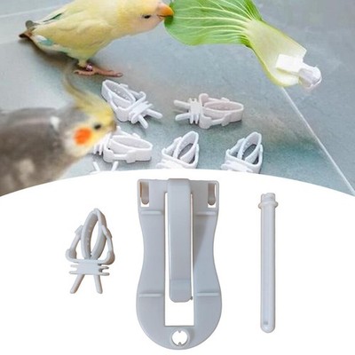 Vogelkäfig Futterhalter Leckerli Haustier Futterhaus Clip für Conures