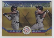 2018 Bowman Draft Gold Refractor 39/50 Anthony Seigler Josh Breaux #NYY a8r