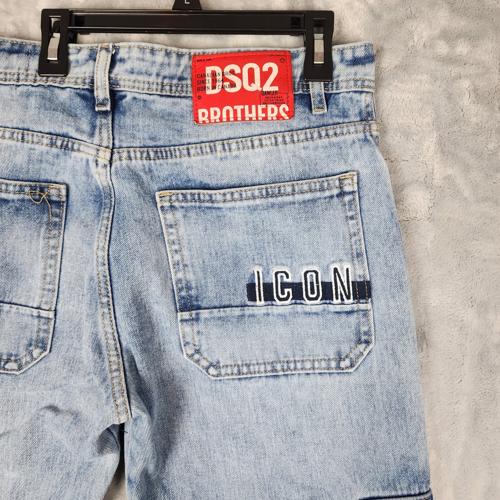 Dsquared2 x Tim Hortons Canada Patch Denim Cargo Icon Jeans Mens Size 32 X 28 image 7