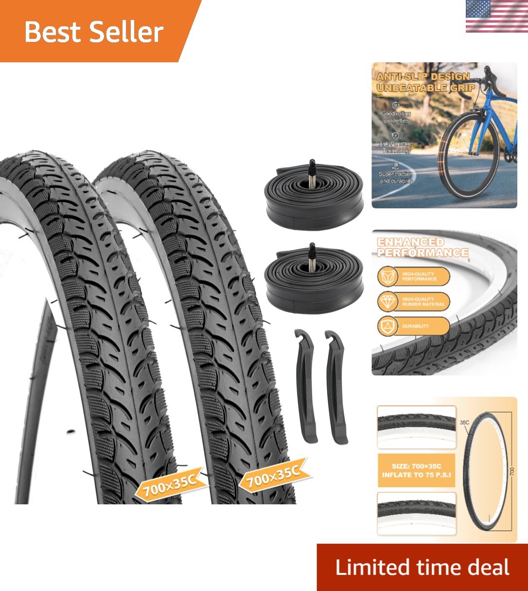 Road Bike Tires 700x25C/28C/35C High-Performance Foldable Puncture-Resistant