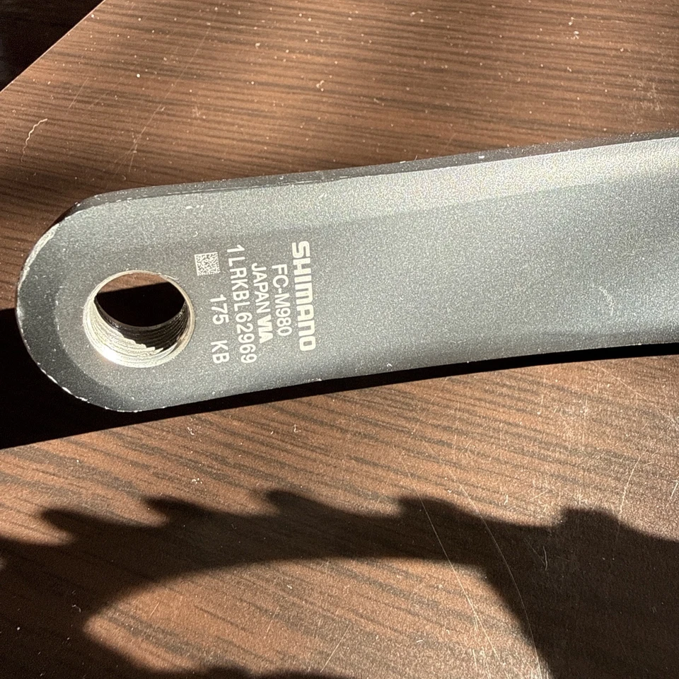 Juego de bielas Shimano XTR FC-M980 175 MM con plato Wolftooth SS 32T  Foto 2 de 4