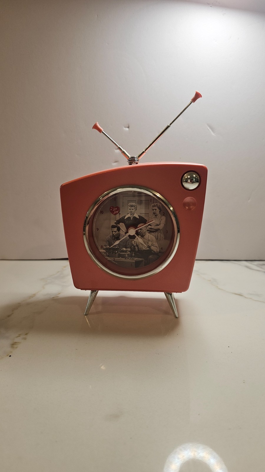 I Love Lucy Alarm Clock Centric Vintage Working Clock and Alarm Light Up Dial