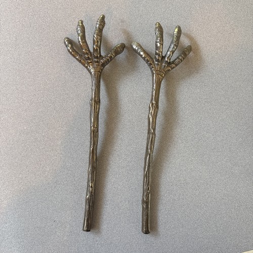 Halloween Metal Claws Thongs Bird Feet 12" Serving Forks