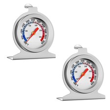 Stainless Steel Oven Thermometer 50-300 C/100-600 F Stand Up Food Temp Gauge