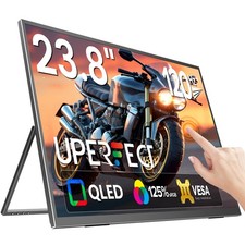 UPERFECT 23.8" QLED Gaming Monitor 120Hz Touchscreen Portable Monitor HDMI USB C