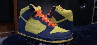 Size 11.5 - Nike Dunk High voltage Yellow aka homer simpson ds