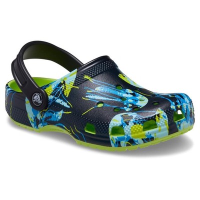 Crocs Kids' Classic Meta Scape Clog 208457-3UF Ozean Grafik Gr.28-39