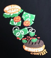 Burger King T-Shirt Large Black