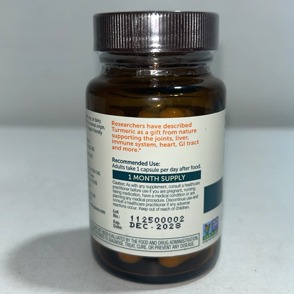 Cúrcuma del Himalaya 95 sellada con curcumina, 30 cápsulas  Foto 4 de 4