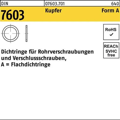 Flachdichtring Din 7603 32X38X2 Kupfer 100 StüCk-image