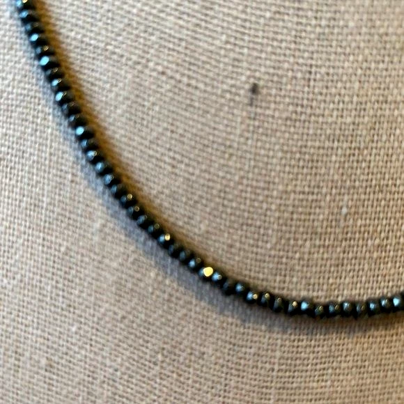 Collar de cuentas iridiscentes vintage de bronce Milor Italia 19" Foto 3 de 4