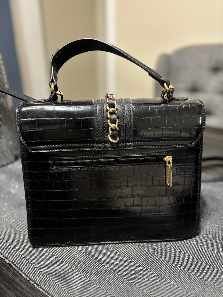 Kendall + Kylie branded, sleek black crossbody bag (2) Anne Klein tote Handbag - Image 3 of 4