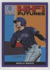 2022 Bowman Hi-Fi Futures Mega Box Purple Mojo Refractor /250 Noelvi Marte 01wi