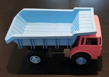 Rolly Toys M▪︎A▪︎N Diesel Muldenkipper/LKW in rosa und hellblau in gutem Zustand