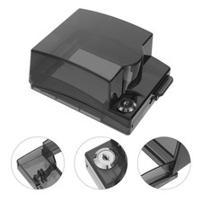 Black Waterproof Socket Cover for Bathroom Durable Plastic Lockable Switch Box