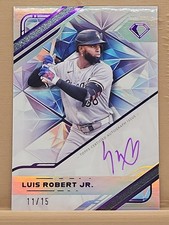 2025 Luis Robert Jr White Polychromatink Auto In Purple Ink /15 SP Chicago 🔥