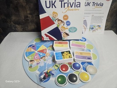 UK Trivia Junior Quiz für Kinder ab 7+, 2-6 Spieler 100 % komplettes Spiel guter Zustand!!