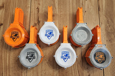 Lot of 6 NERF N-Strike Elite 25 Round Ammo Dart Holders Drum Magazine Clip