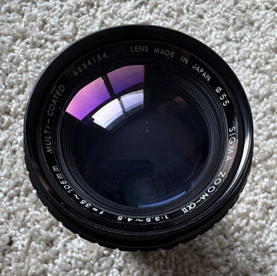 Sigma ZOOM-CXI Multi-Coated 35-105mm f/3.5-4.5 Zoom Lens Contax 55mm