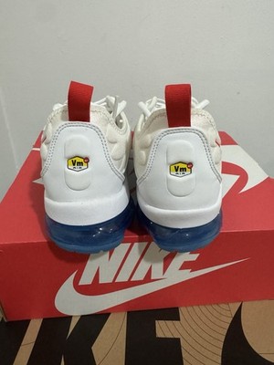 NIKE AIR VAPORMAX PLUS WHITE HABANERO RED BLUE USA DV2119  display picture 2