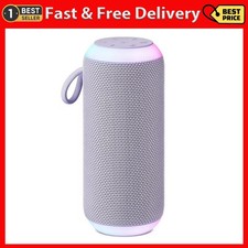 Onn Medium Rugged Speaker with LED Lighting, Lilac