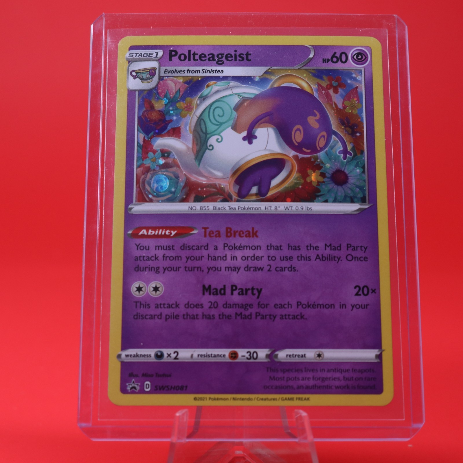 Pokémon TCG Sword & Shield Black Star Promo SWSH081 Polteageist