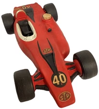 Lionstone Masterpiece Vintage 1970 STP Indy Car Decanter Andy Granatelli EMPTY