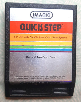 QUICK STEP by Imagic for Atari 2600 - Good condition, tested & working well!