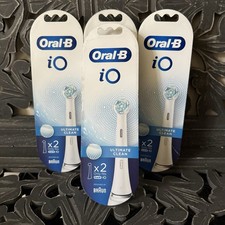 Oral-B iO Ultimate Clean Replacement Brush Heads White 8 Ct 4x2 New Sealed