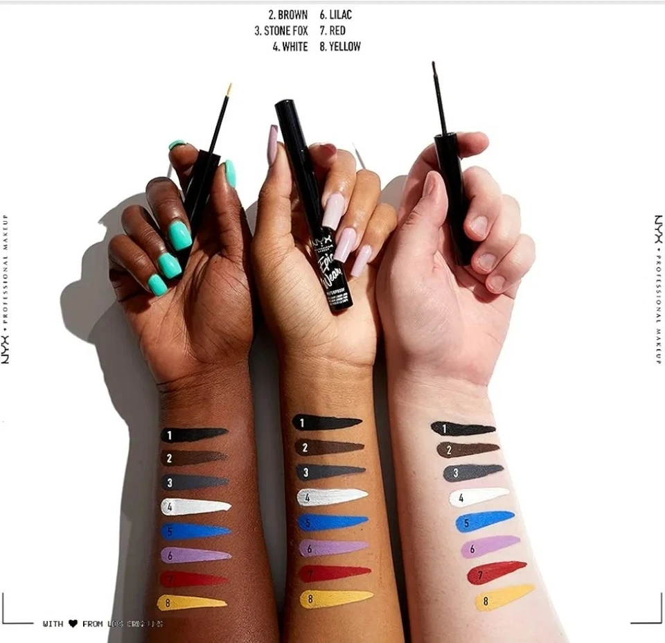 NYX MAQUILLAJE PROFESIONAL Epic Wear delineador líquido, delineador de ojos impermeable de larga duración Foto 4 de 4