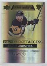 2021 Upper Deck Credentials Debut Ticket Access Yellow /249 Radim Zohorna 0uz9