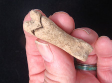 Incised MIDDEN DEER LEG BONE Georgia Florida Arrowhead ~S~