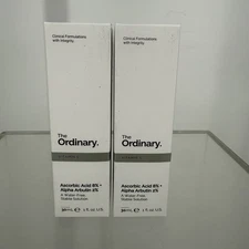 The Ordinary Ascorbic Acid 8% + Alpha Arbutin 2% Serum — 2 × 1 fl oz