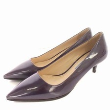 Prada Pumps Enamel Pointed Toe Purple Women's Size EU34.5/US4.5