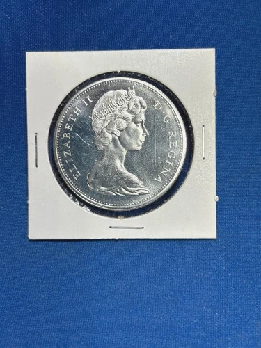 1965 Canada Silver Dollar - Uncirculated Proof like 80% Silver,  .6oz ASW