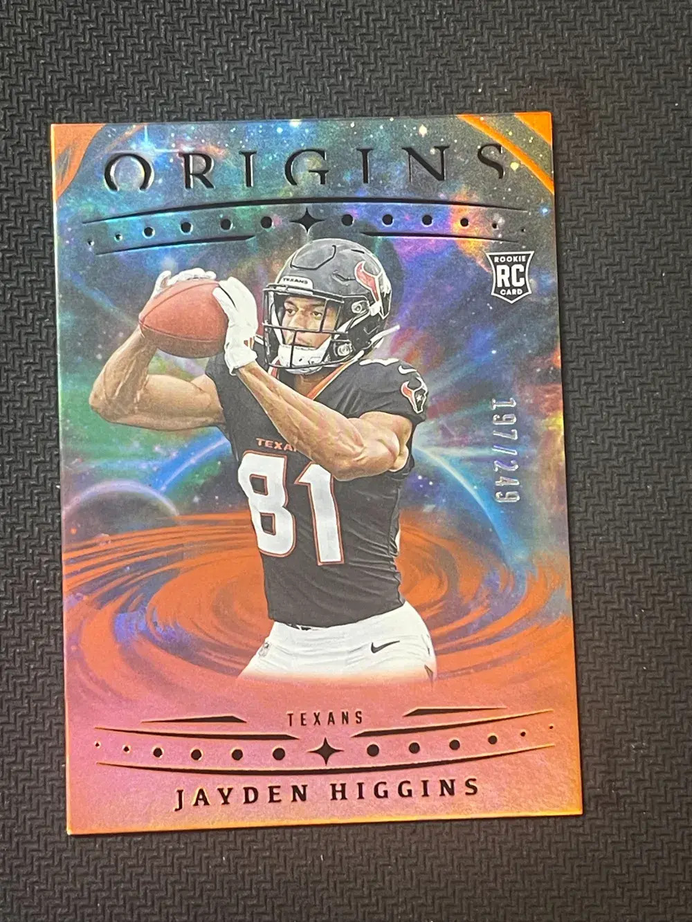 2025 Panini Origins - Rookies Jayden Higgins #132 Orange /149 Houston Texans! JP