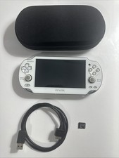 White Sony PS Vita PCH-1001 Console W/ Charger, Case & 4 GB SD Card