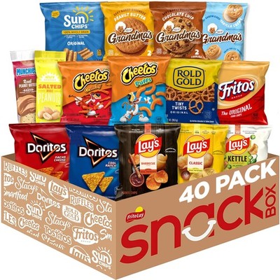 Frito-Lay Ultimate Classic Snacks Package, Variety Assortment of Chips, Cooki...