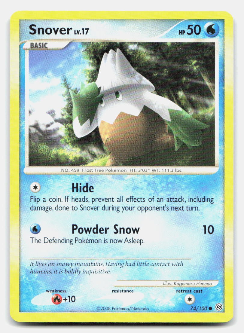 Snover 74/100 Common Stormfront Pokemon NM