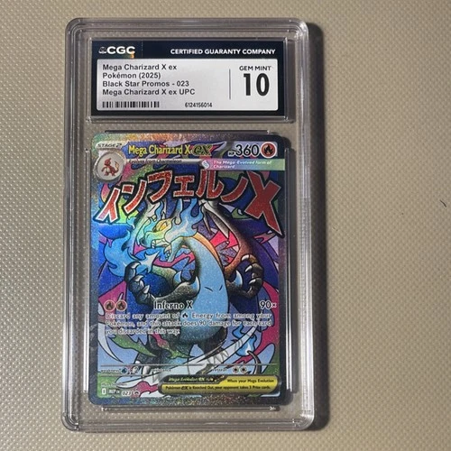 Mega Charizard X ex 023 Me: Mega Evolution Promo Holo CGC 10 Pokémon Company