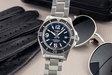 Breitling Superocean 42 Edelstahl  Automatik Herrenuhr Ref A17366 Box & Papiere